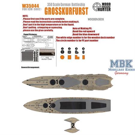WWII German Battleship Grosser Kurfürst