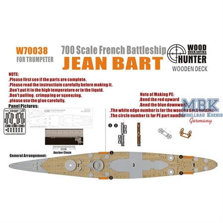 WWII French Battleship Jean Bart