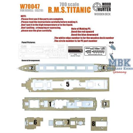 R.M.S TITANIC(for revell05210)