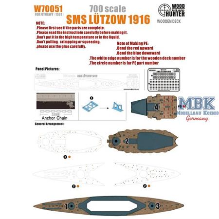 SMS Lützow Battlecruiser For Flyhawk 1301 / 1301S