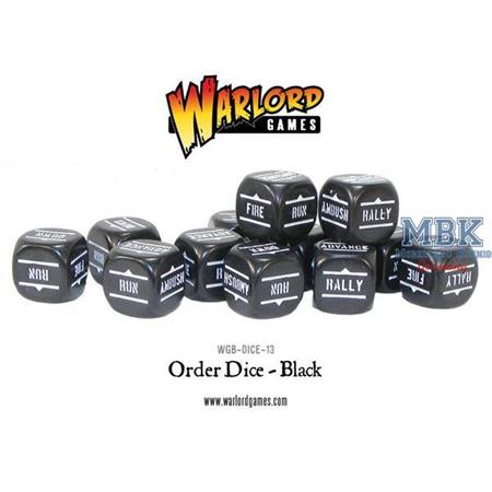 Bolt Action: Order Dice pack - Black