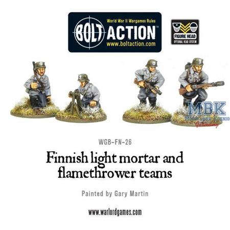 Bolt Action: Finnish light mortar and flamethrower