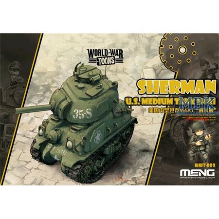 World War Toons U.S. Medium Tank M4A1 Sherman