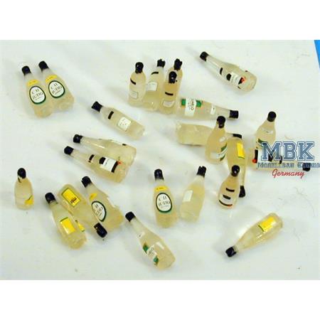Assorted Wine bottles (Qty-25) Clear