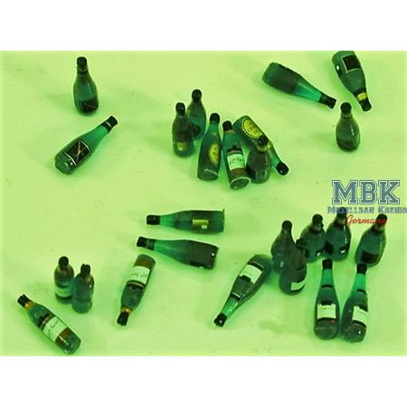Assorted Wine bottles (Qty-25) Green
