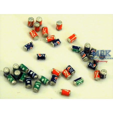 Assorted Soft Drink tins (Qty-36)