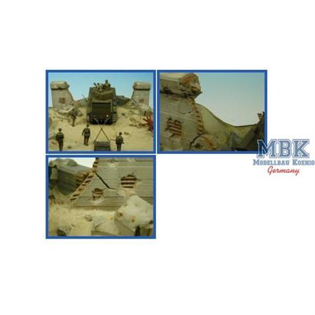 ANTI-TANK SEA WALL (BREACHED) SET