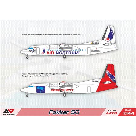 Fokker 50 Turboprop Regional Airliner