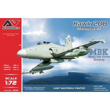 Hawk 208 light fighter (Malaysian A.F.)