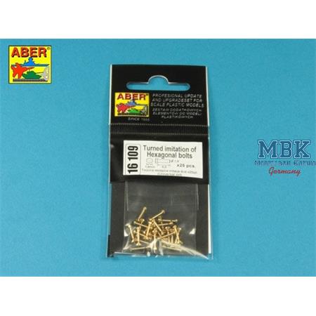 Turned imitation of Hexagonal bolts 6,0 mm 25 pcs.