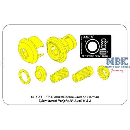 Final muzzle brake 7,5 cm Panzer IV Ausf H / J Pak