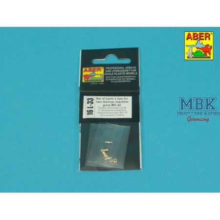 Set of barrel's tip for 2 German machine guns MG42