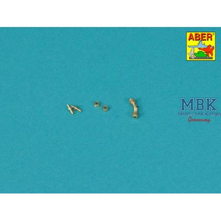 Set of barrel's tip for 2 German machine guns MG42