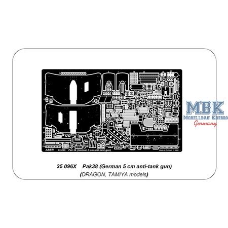 German 5cm anti-tank gun Pak38 (only plate)