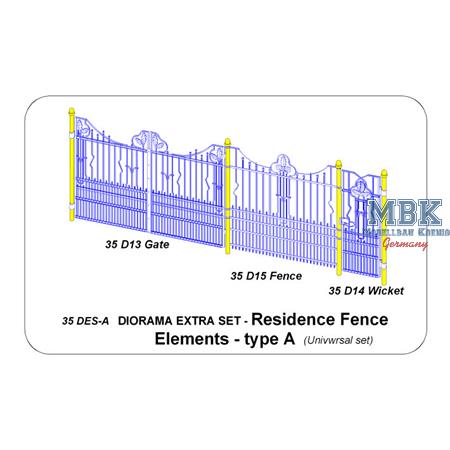 Residence Fence Elements-Metallzaunelemente Type A
