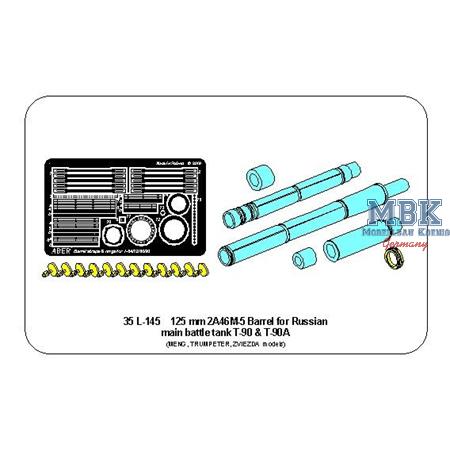 125mm 2A46M-5 Barrel for Russian Tank T-90 T-90A