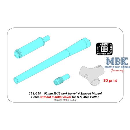 90mm M-36 tank barrel Y-Shaped Muzzel Brake f.M-47