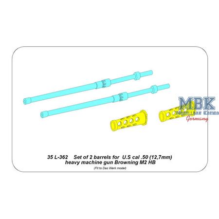 Set of 2 barrels for U.S. cal.50 Browning M2 HB