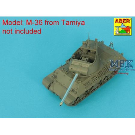 U.S. 90 mm M3 barrel with thread protector for M36