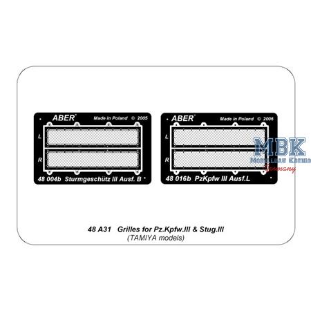 Grilles for Pz.Kpfw. III & Stug III