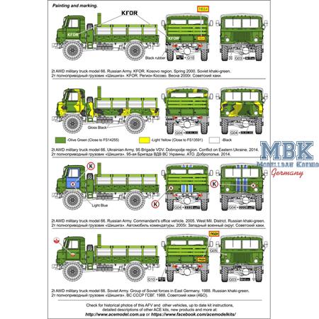 Soviet All-Road Military truck GAZ-66