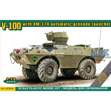 V-100 with XM-174 AGL