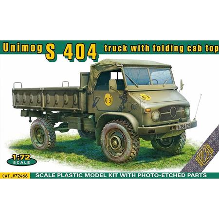 Unimog S 404 Pickup with folding cab top