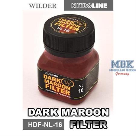 Dark Maroon Filter Enamelwash