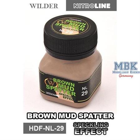 Brown Mud Spatter Speckling Effect Enamelwash