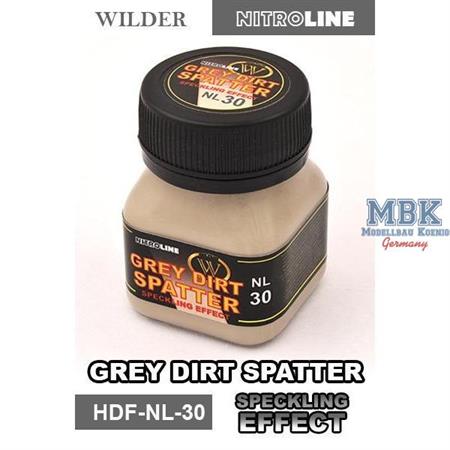 Grey Dirt Spatter Speckling Effect Enamelwash