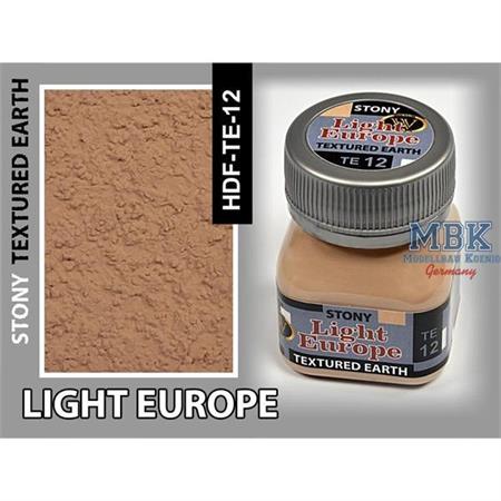 Light Europe Earth, Stony Texturing