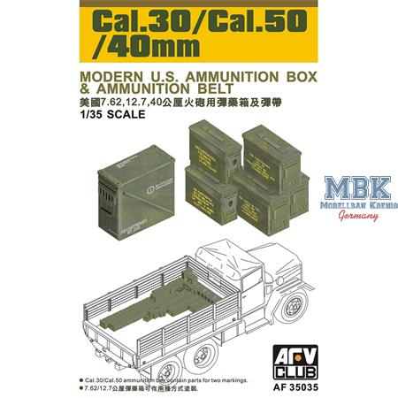 Cal.30 /Cal.50 / 40mm Modern U.S. Ammo Box & Belt