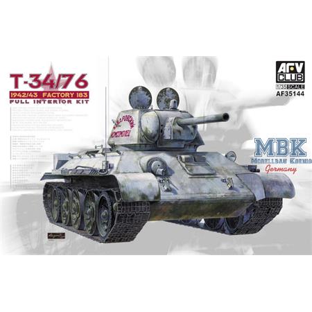 T-34/76 1942 / 43 No.183 w/ full Interior
