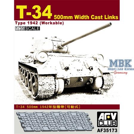 T-34 500mm Width Cast Links Type 1942 (Workable)