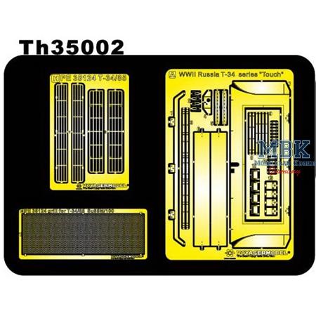 WWII Russia T-34 etching parts f. engine deck upd.