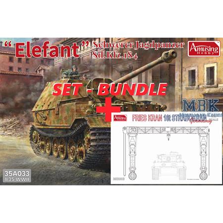 TOP-SET Jagdpanzer Elefant Sd.Kfz.184 +Strabokran
