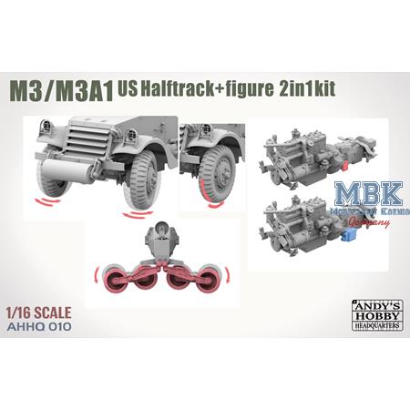 M3 / M3A1 U.S. Halftrack 2 in 1 (1:16)