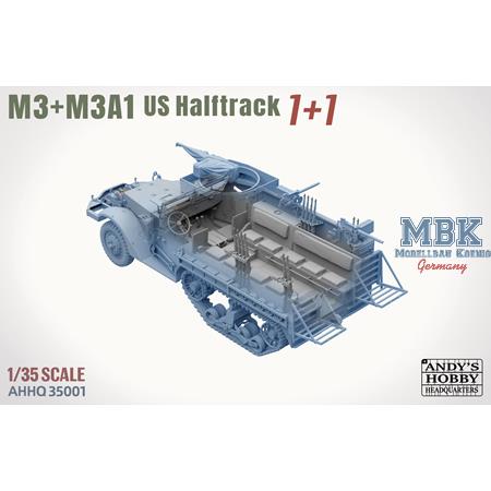 M3 / M3A1 U.S. WWII Halftrack DOUBLE COMBO (1:35)