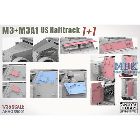 M3 / M3A1 U.S. WWII Halftrack DOUBLE COMBO (1:35)