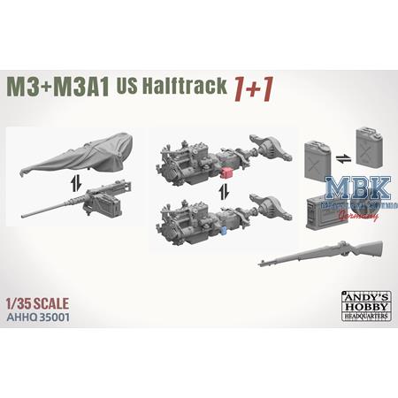 M3 / M3A1 U.S. WWII Halftrack DOUBLE COMBO (1:35)