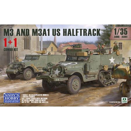 M3 / M3A1 U.S. WWII Halftrack DOUBLE COMBO (1:35)