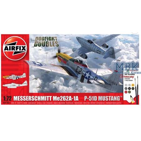 Me 262 & P-51D Mustang Dogfight Double 1/72