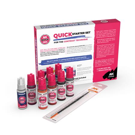 QUICK STARTER SET (8 QUICK GEN/ 1 MEDIUM + 1 Brush