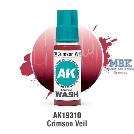 CRIMSON VEIL – ACRYLIC WASH