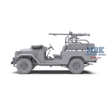 FJ43 Pickup with SPG-9.  RECOILLESS GUN