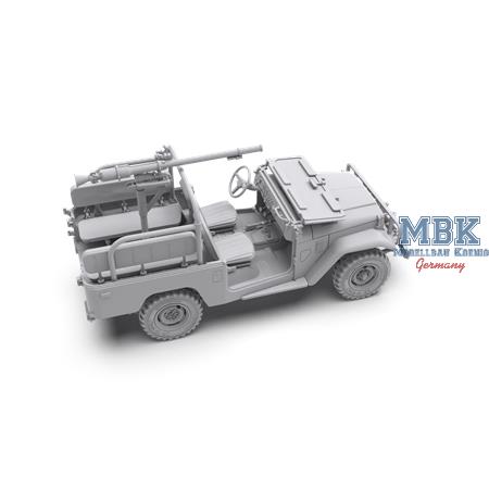 FJ43 Pickup with SPG-9.  RECOILLESS GUN