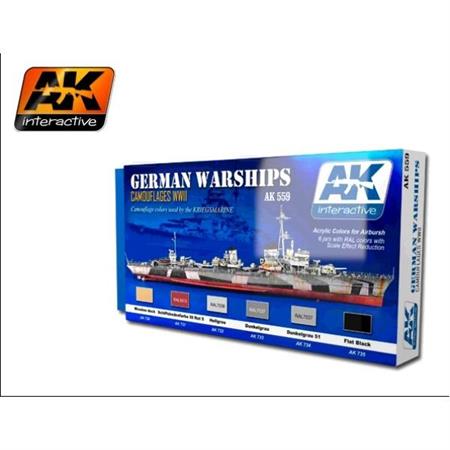 German Warships Acrylic Set