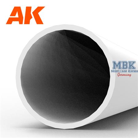 Styrene Hollow Tube 6.00 diameterX350mm (3 units)