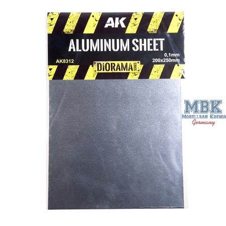 Aluminium sheet 100UM (Micrometer) 200 x 205 mm