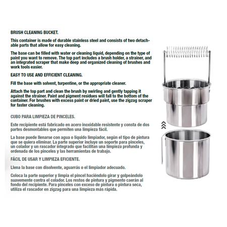Stainless Steel Paint Brush Cleaner